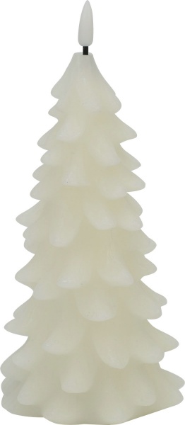Свеча светодиодная Елочка 10,5х23 см белый C5615 