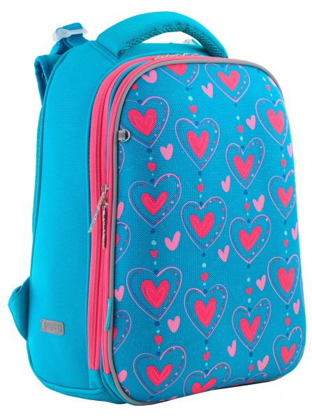 Рюкзак каркасний 1 вересня H-12 Romantic hearts