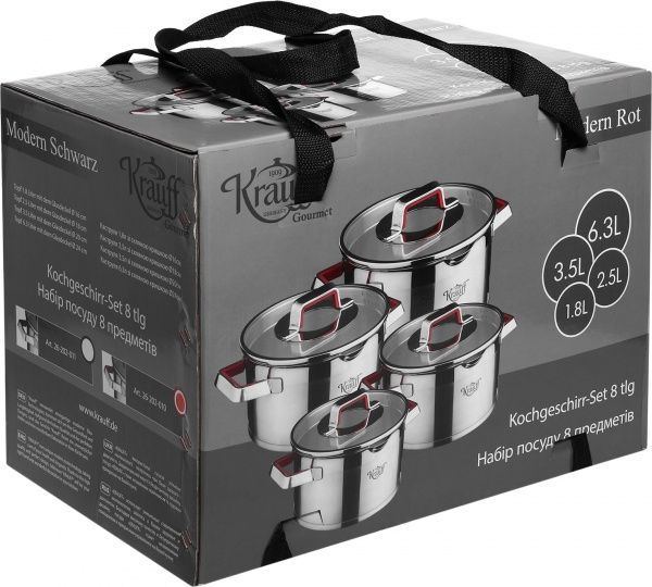 Набор посуды 8 предметов 26-202-010 Krauff
