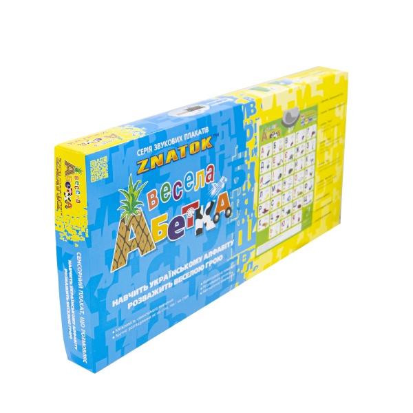 Интерактивный плакат Знаток Веселая азбука (украинский язык) REW-K008N