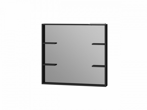 Зеркало настенное ЮВЕНТА Brooklyn - 90 черный 