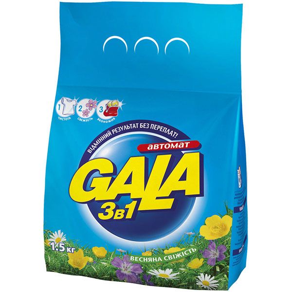Пральний порошок Gala Automat Весняна свіжість 1.5 кг