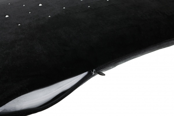 Подушка KM Dots 100% полиэстер 50x30 см черный 