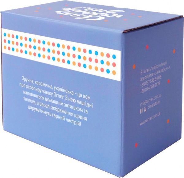 Чашка Удивленный кот 450 мл Orner