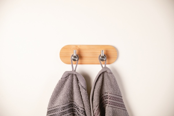 Планка с крючками Axentia Bonja 15x5x3 см бамбук