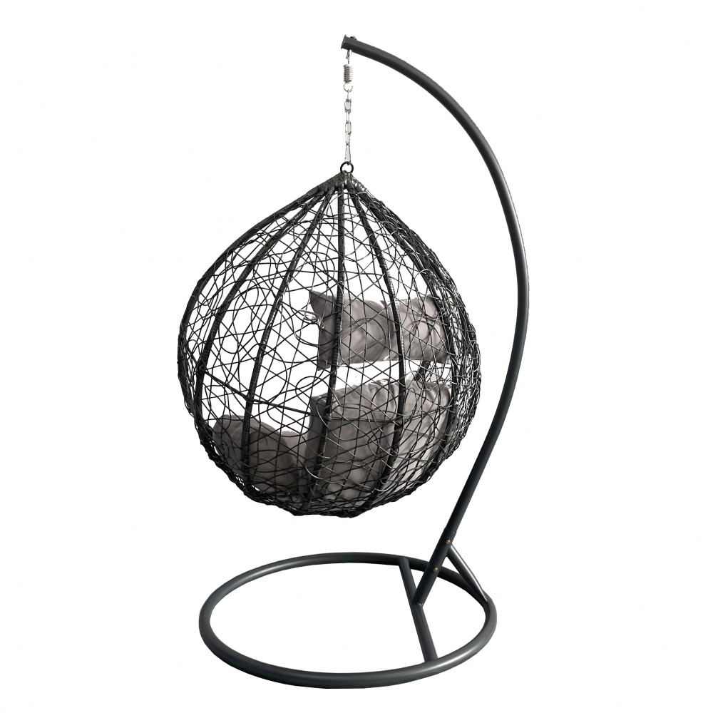 Крісло-кокон Indigo Фієста сірий