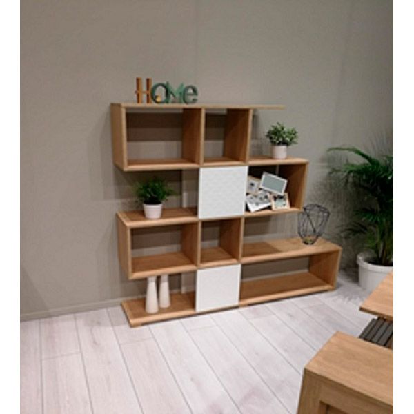 Полиця Тулуза 1600x1485x276 мм дуб тахо/білий 