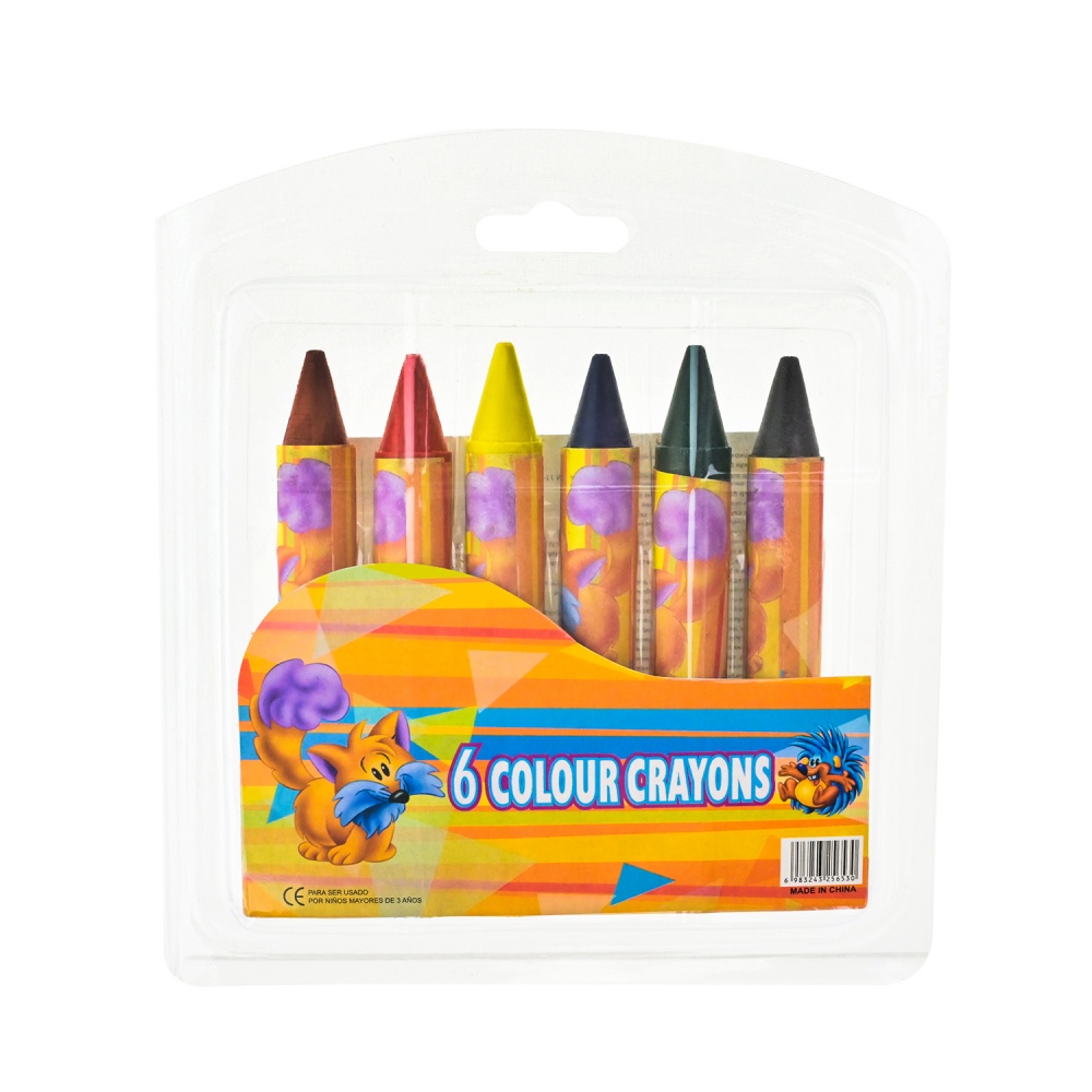 Набір воскової крейди Shantou 6 кольорів CE150420