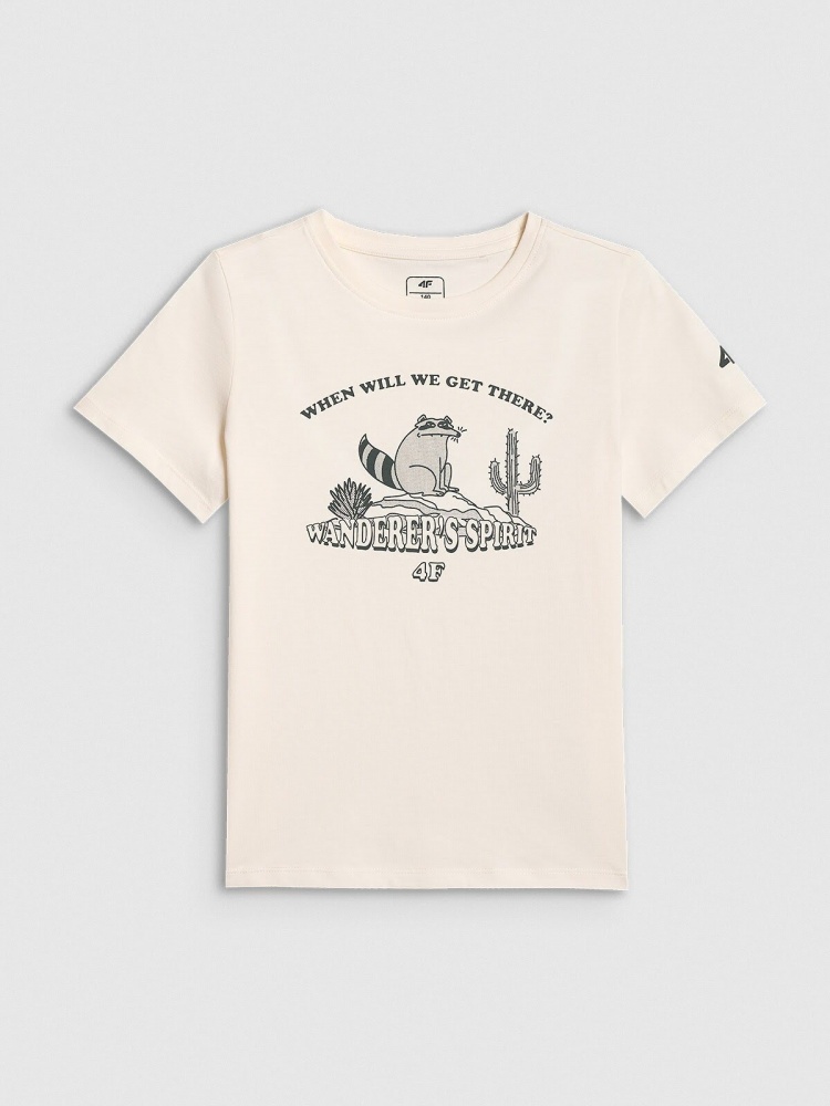 Футболка 4F TSHIRT M2815 4FJWSS26TTSHM2815-11S р.140 білий