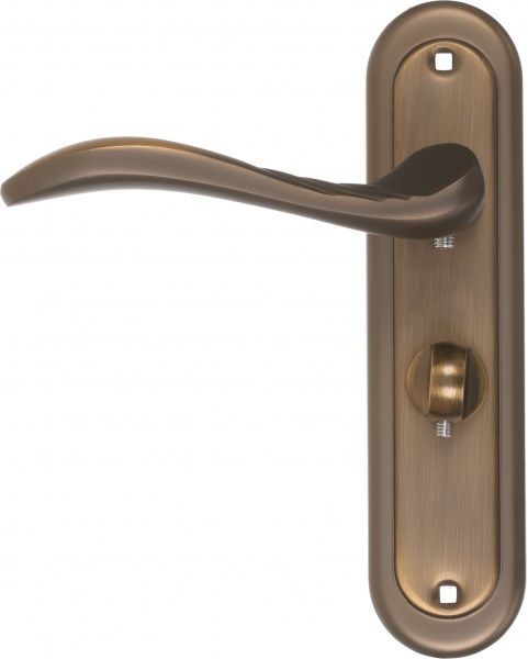 Замок врізний з ручками Heily MACC WC 47,5 мм матова бронза