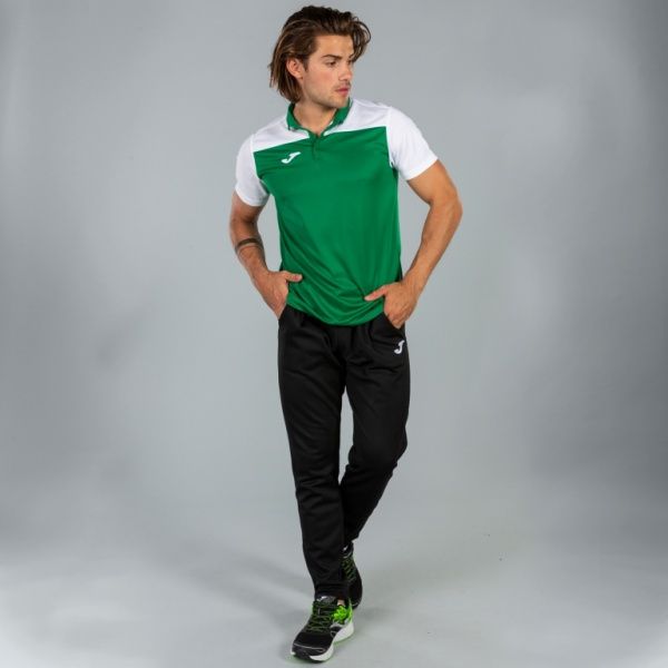 Поло Joma POLO SHIRT HOBBY II GREEN-WHITE S/S 101371.452 4XS зелений