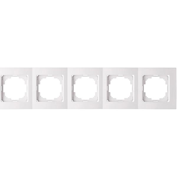 Рамка п'ятимісна Nilson Touran горизонтальна білий 24111095