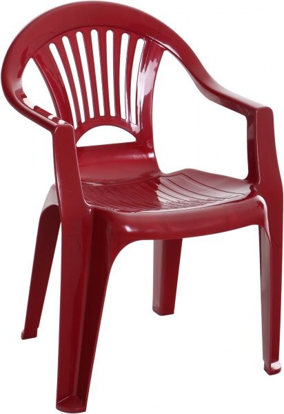 Стул пластиковый Алеана Луч 78x58x57 см вишневый  