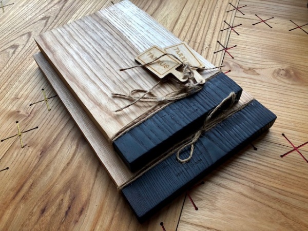 Доска сервировочная 320х220 мм с черным краем Tarkus 