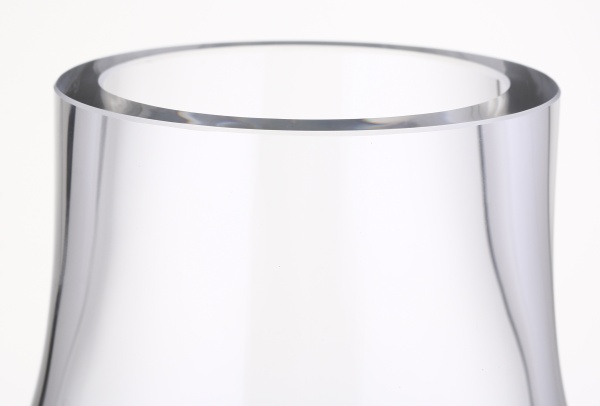 Ваза скляна Wrzesniak Glassworks Яншо 34 см темно-синя 