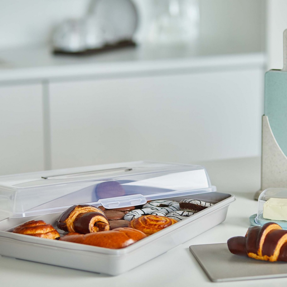 Тортниця Алеана 44х30х9,5 см прямокутна какао