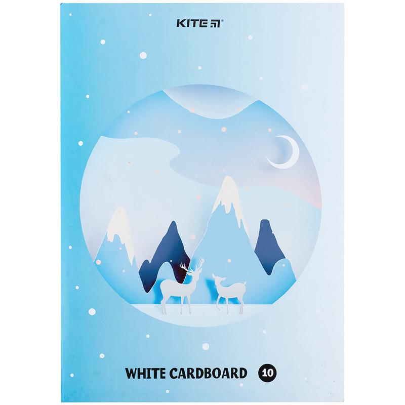 Набор белого картона А4 10 лист (K24-1254) KITE