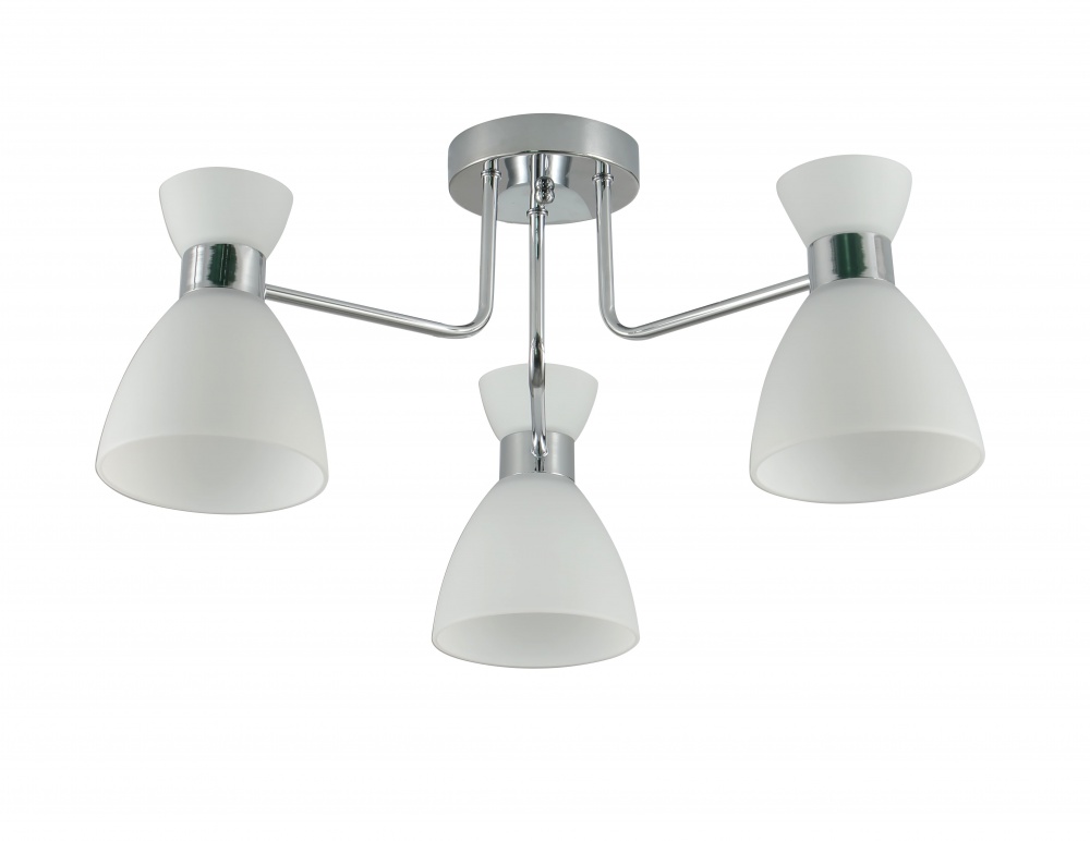 Люстра Sensio Gavr 3x40 Вт E27 бело-серебряный LS-07303/3WS-E2740W