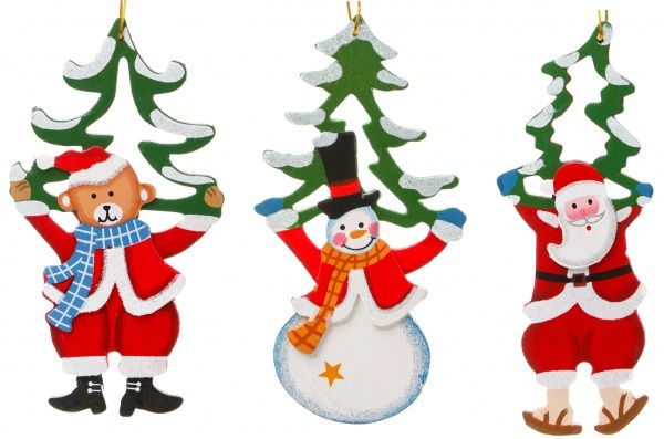 Набор Деревяных фигурок 3 шт./уп. 