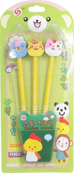 Набір олівців чорнографітних Зоопарк зелений