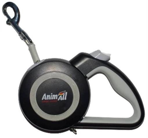 Поводок-рулетка AnimAll Reflector Серо-черный MS7110-5M