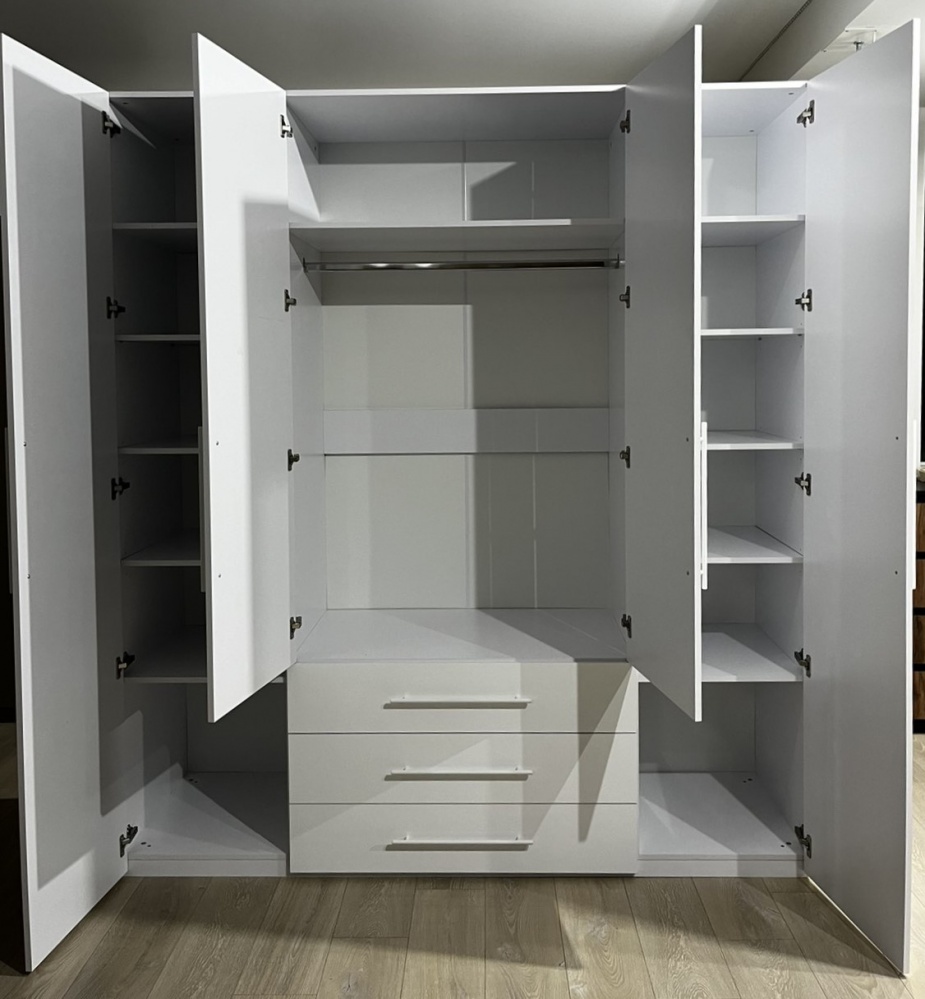 Шкаф Світ Меблів Crystal 2250х2000х600 мм белый