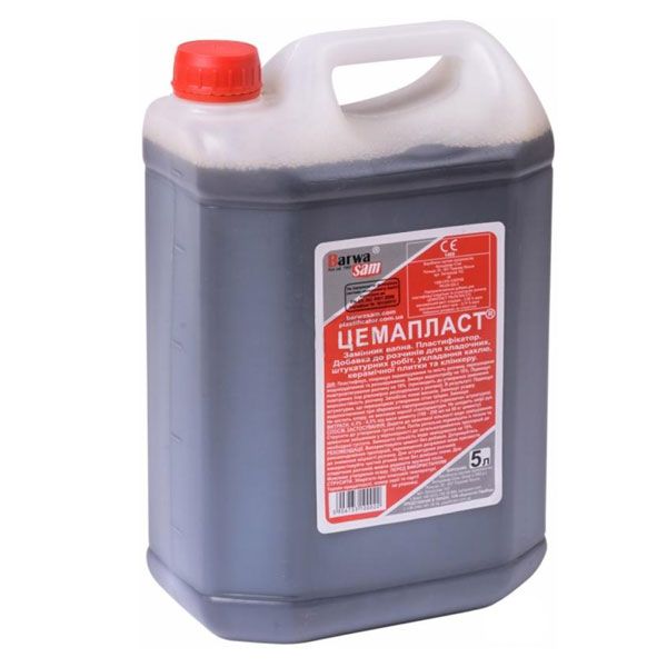 Добавка Barwa Sam ЦЕМАПЛАСТ замінник вапна 5 л