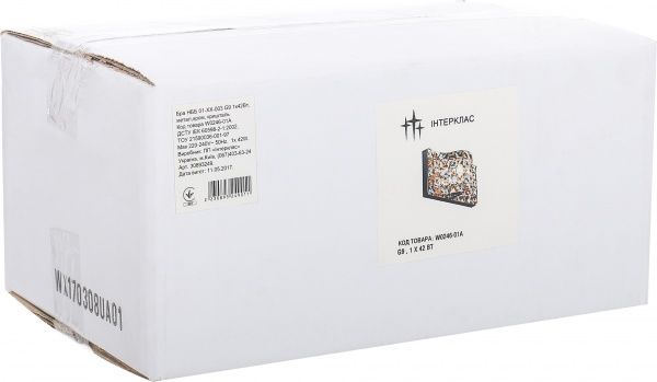 Бра Интеркласс НББ 01-ХХ-003 1x40 Вт G9 хром W0246-01A 