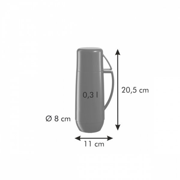 Термос Family Colori 0,3 л червоний Tescoma
