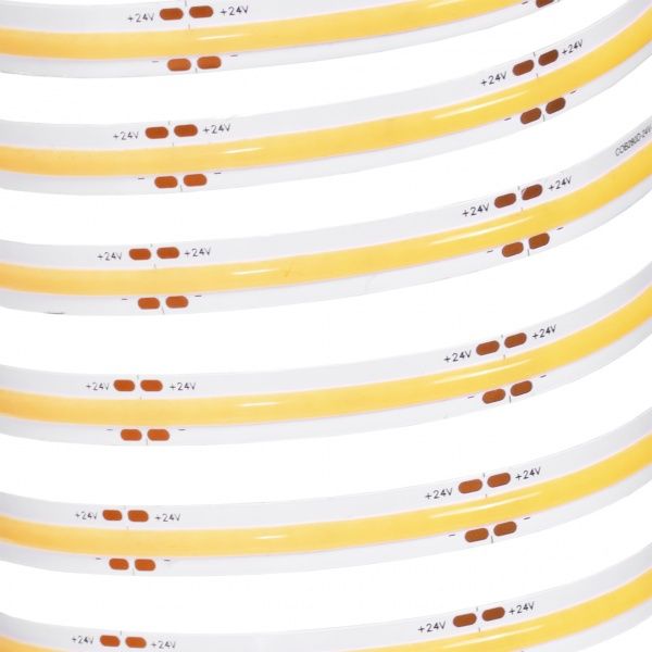 Стрічка світлодіодна Hopfen 12 Вт IP20 24 В теплий COB, 384LED/m, 24V,10W/m; 