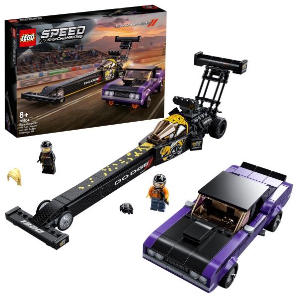 Конструктор LEGO Speed Champions Mopar Dodge//SRT Top Fuel Dragster and 1970 Dodge Challenger T/A 76904