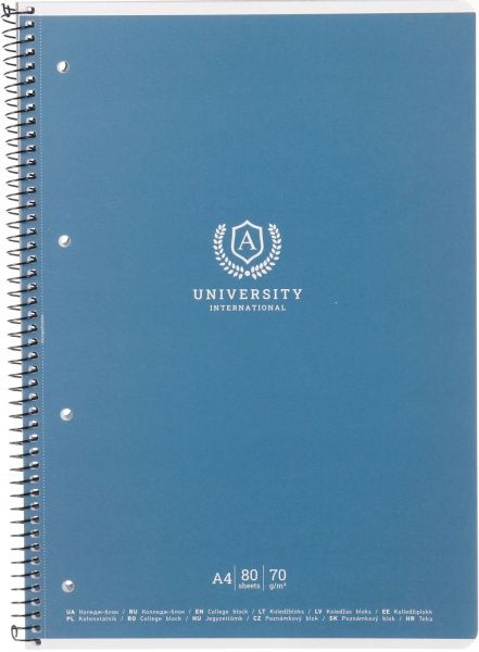 Блокнот А4 80 листов клетка A4-CC-080-6503K Школярик