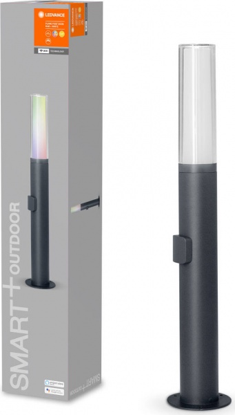 Світильник парковий Ledvance Smart + Wifi Flare 60 cm Post 7,5 Вт IP44 темно-сірий 