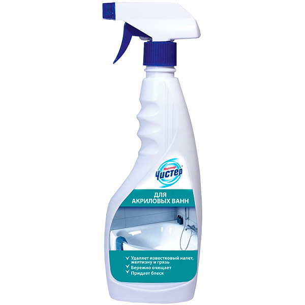 Средство Мистер Чистер для мытья акриловых ванн 0,5 л