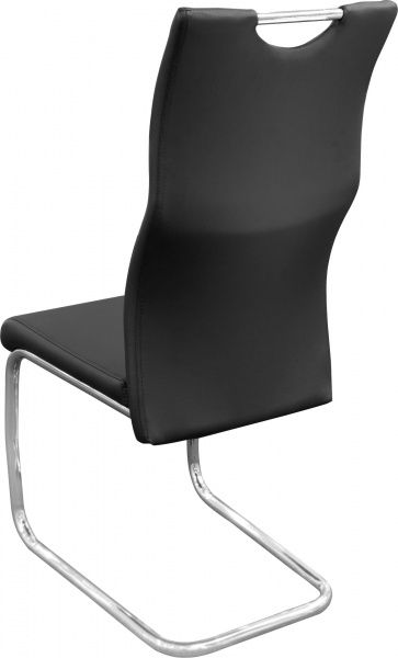 Стілець обідній Ванкувер хром/чорний