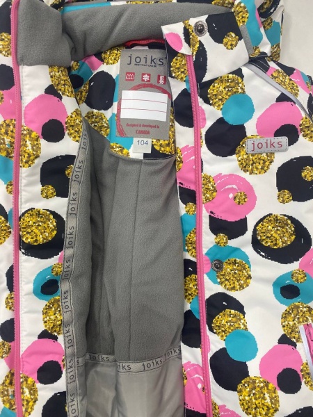 Куртка дитяча для дівчаток JOIKS р.128 білий G-25 