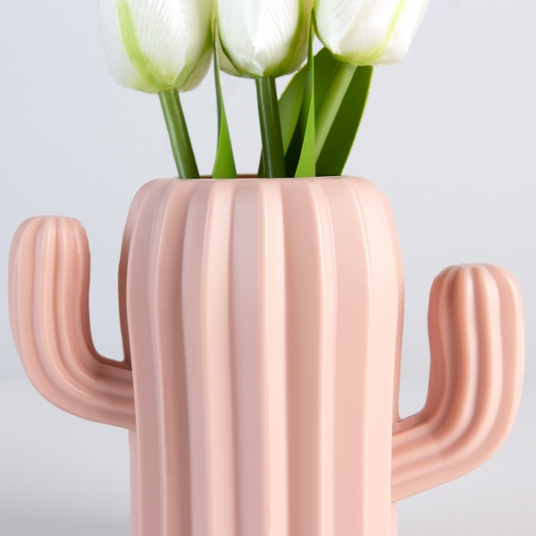 Ваза пластиковая MVM DH-FLOWERS-02 PINK 11 см 