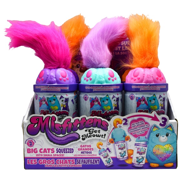 М'яка іграшка Misfittens W2 Котик у банці різнокольоровий 03936(W2)