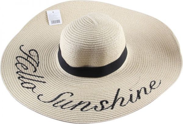 Шляпа Hello summer бежевый