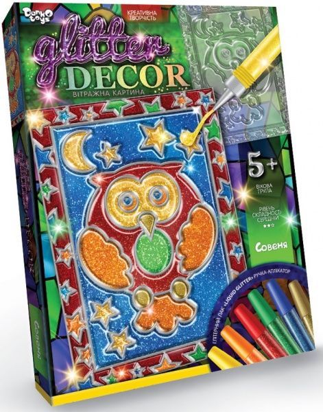 Набір для творчості Danko Toys GLITTER DECOR укр. (18) в асортименті