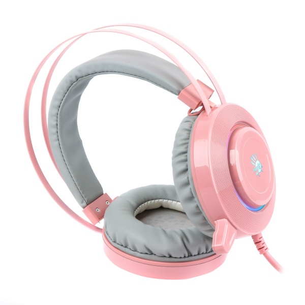 Навушники A4Tech pink (G521 Bloody (Pink)) Hi Fi, 7.1 віртуальний звук, підсвічування 