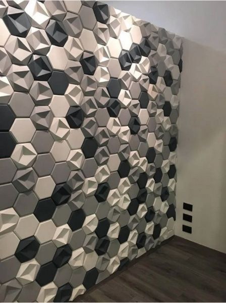 Форма для 3D плитки Pixus 3D Битые соты 425x385 мм 