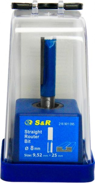 Фреза пазова пряма S&R 8 мм