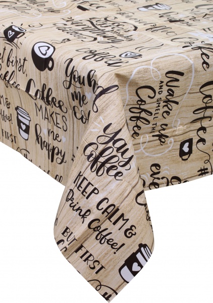 Скатертина Coffee 140x110 см бежевий UP! (Underprice) 