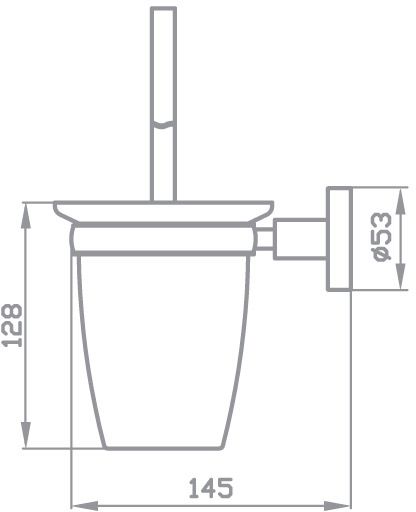 Ершик для унитаза Aqua Rodos Gloria 8129