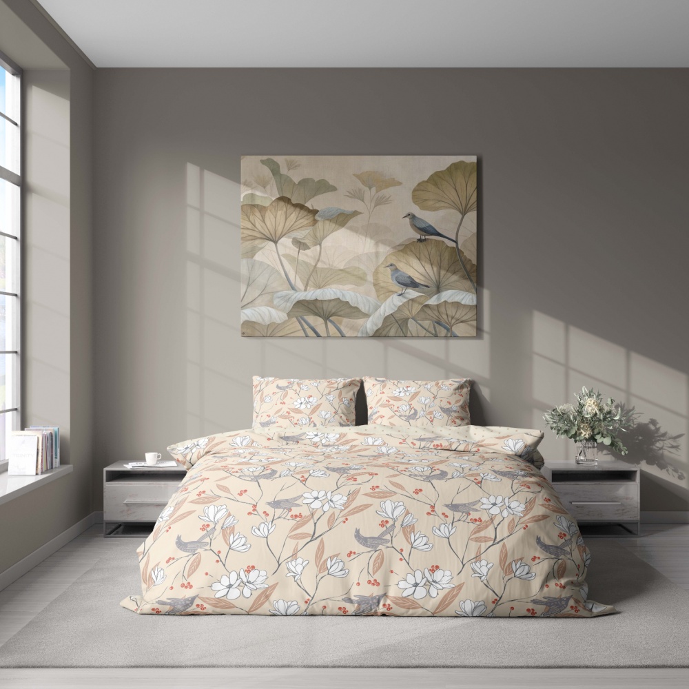 Комплект постільної білизни 2.0 BIRDY мультиколор Luna