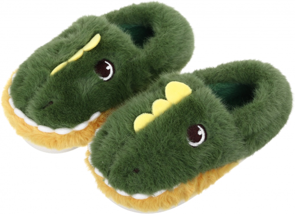 Тапочки для мальчиков HW с аркой Дракон р.28-29 зеленый NULL