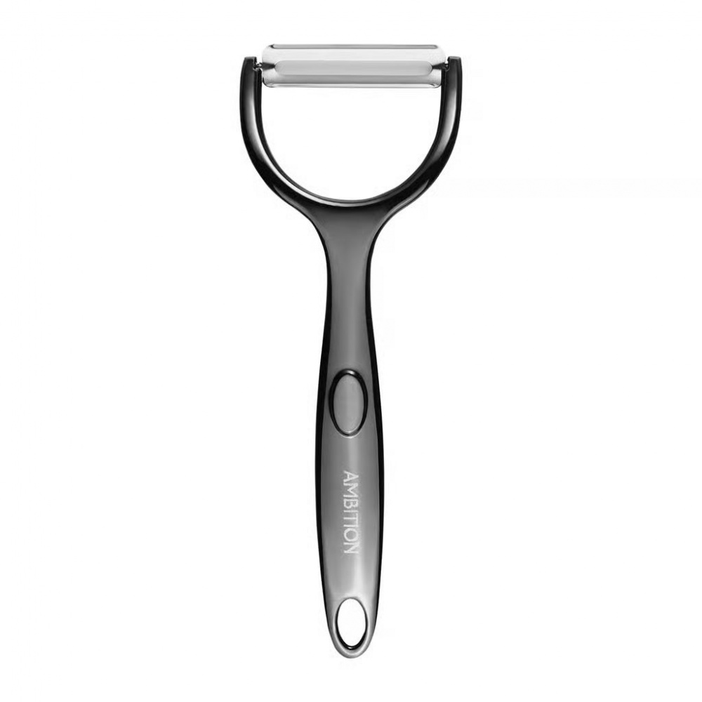 Овощечистка Ambition VELMA горизонтальная 17 см хром чорная