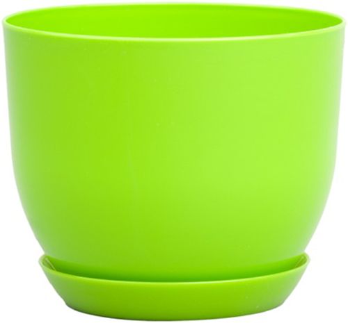 Горшок Оранжерея для цветов «Классик» круглый 5л фисташковый 