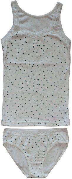 Комплект белья для девочек Фламинго р.134 молочный 291-1009-4 